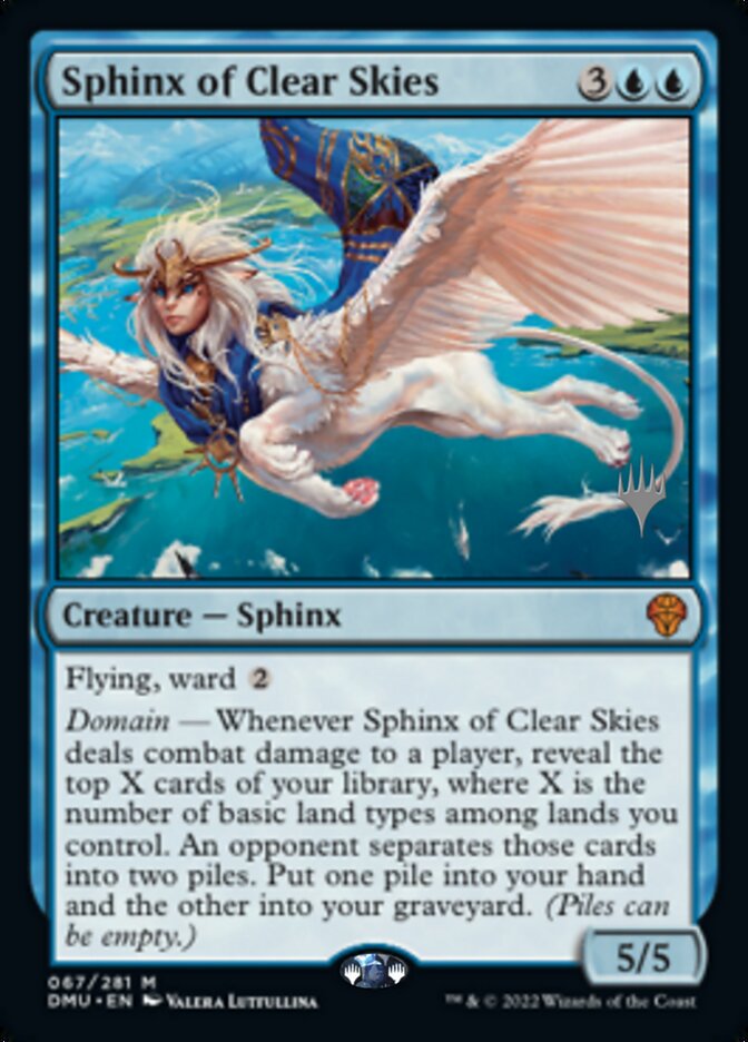 Sphinx of Clear Skies (Promo Pack) [Dominaria United Promos] | Anubis Games and Hobby