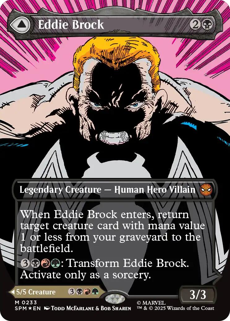 Eddie Brock (0233) (Borderless) [Marvel's Spider-Man] | Anubis Games and Hobby