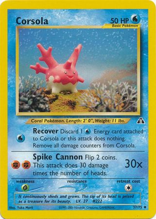 Corsola (37/75) [Neo Discovery Unlimited] | Anubis Games and Hobby
