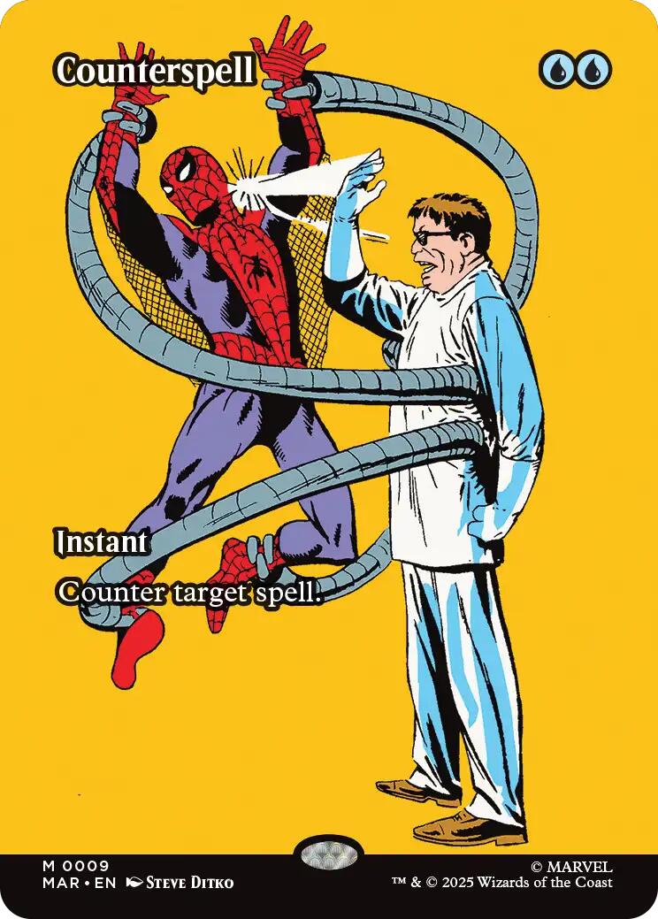 Counterspell (Borderless) [Marvel Universe: Eternal-Legal] | Anubis Games and Hobby