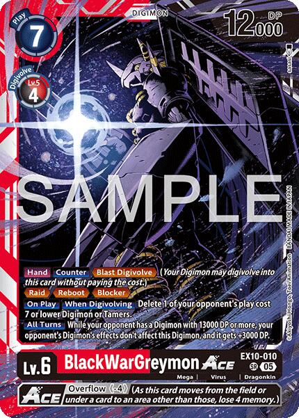 BlackWarGreymon ACE [EX10-010] [Sinister Order] | Anubis Games and Hobby