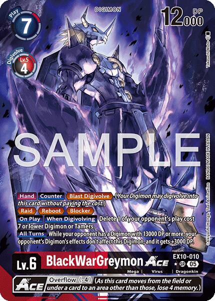 BlackWarGreymon ACE [EX10-010] (Alternate Art) [Sinister Order] | Anubis Games and Hobby