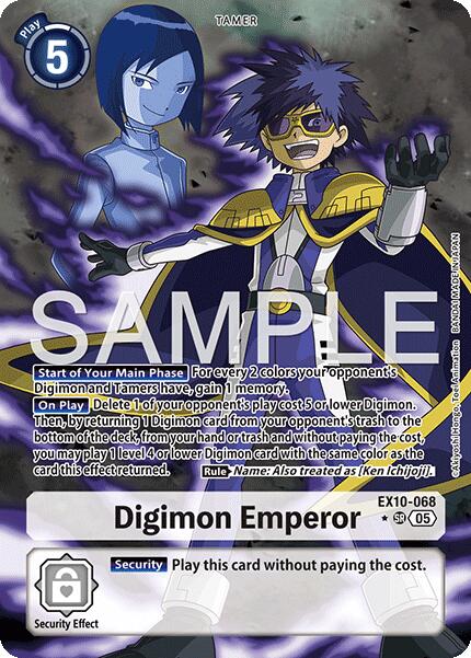 Digimon Emperor [EX10-068] (Alternate Art) [Sinister Order] | Anubis Games and Hobby