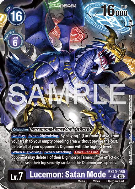 Lucemon: Satan Mode [EX10-060] (Alternate Art) [Sinister Order] | Anubis Games and Hobby