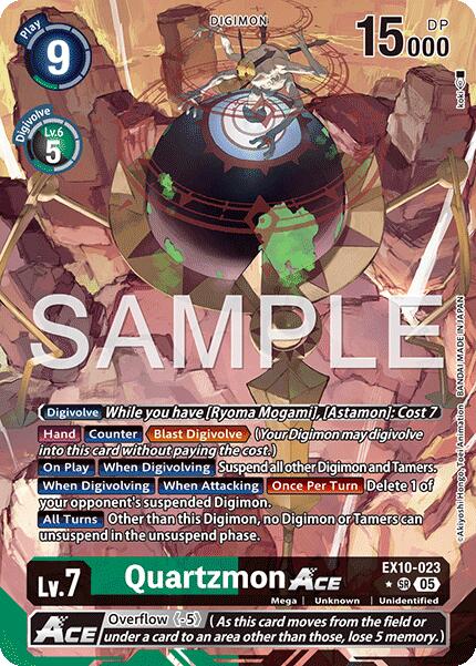 Quartzmon ACE [EX10-023] (Alternate Art) [Sinister Order] | Anubis Games and Hobby