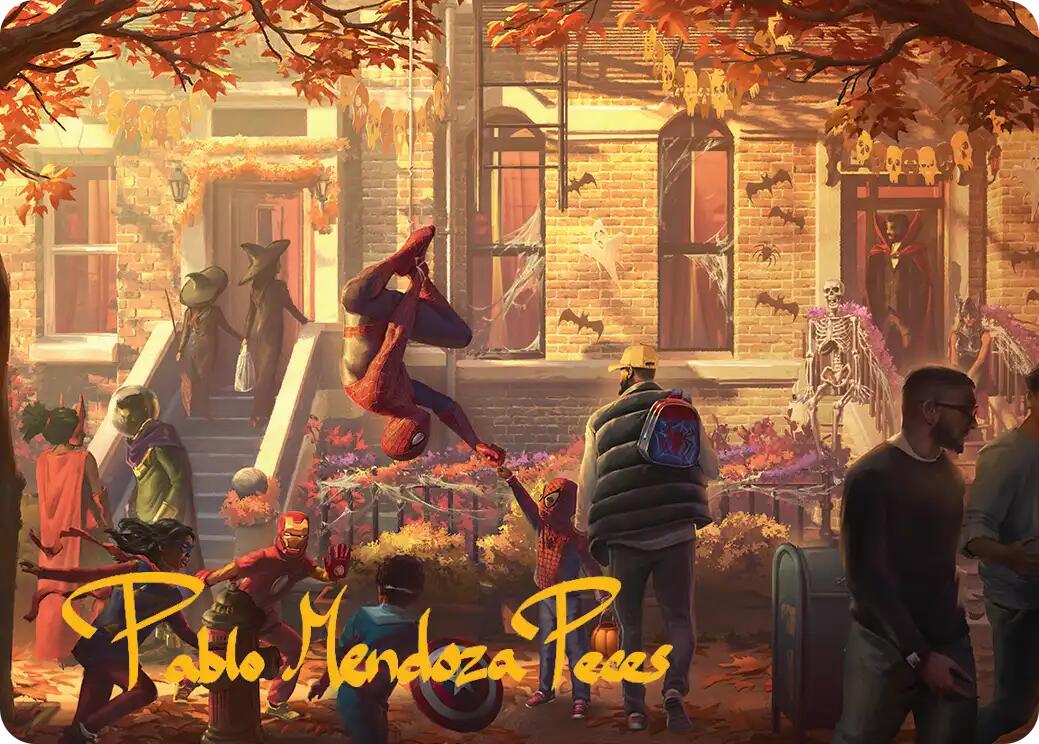 Friendly Neighborhood Art Card (Gold-Stamped Signature) [Marvel's Spider-Man Art Series] | Anubis Games and Hobby