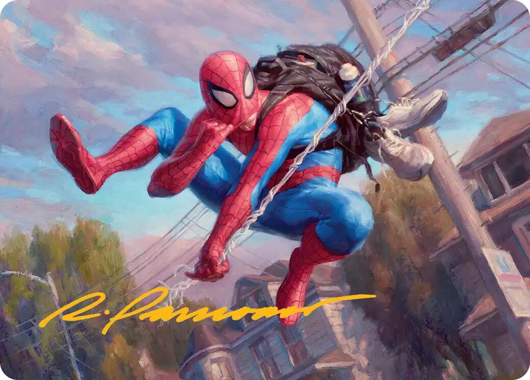Spider-Man, Web-Slinger Art Card (Gold-Stamped Signature) [Marvel's Spider-Man Art Series] | Anubis Games and Hobby