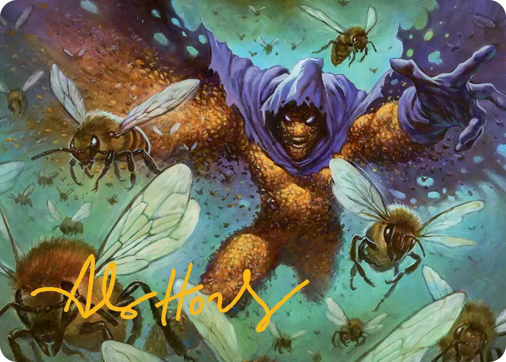 Swarm, Being of Bees Art Card (Gold-Stamped Signature) [Marvel's Spider-Man Art Series] | Anubis Games and Hobby
