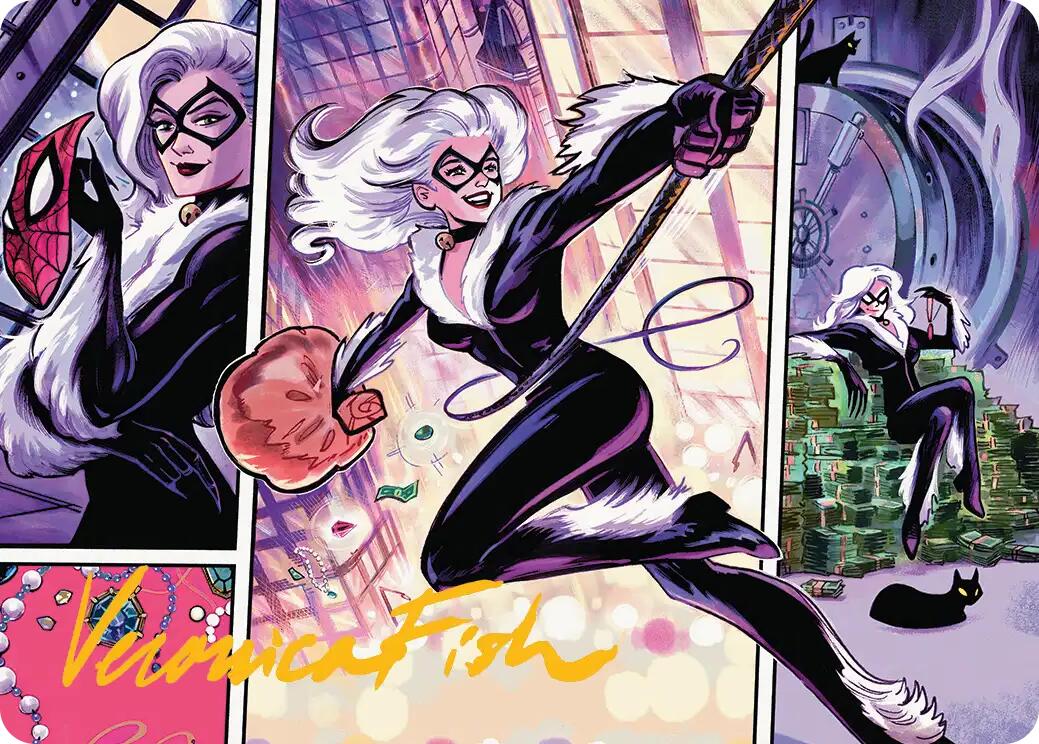Black Cat, Cunning Thief Art Card (Gold-Stamped Signature) [Marvel's Spider-Man Art Series] | Anubis Games and Hobby