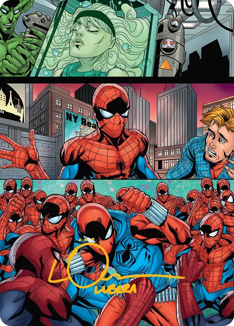 The Clone Saga Art Card (Gold-Stamped Signature) [Marvel's Spider-Man Art Series] | Anubis Games and Hobby