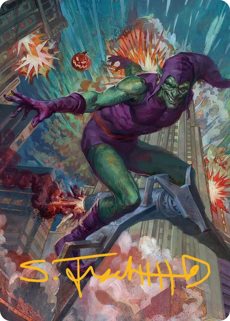 Green Goblin Art Card (26/54) (Gold-Stamped Signature) [Marvel's Spider-Man Art Series] | Anubis Games and Hobby