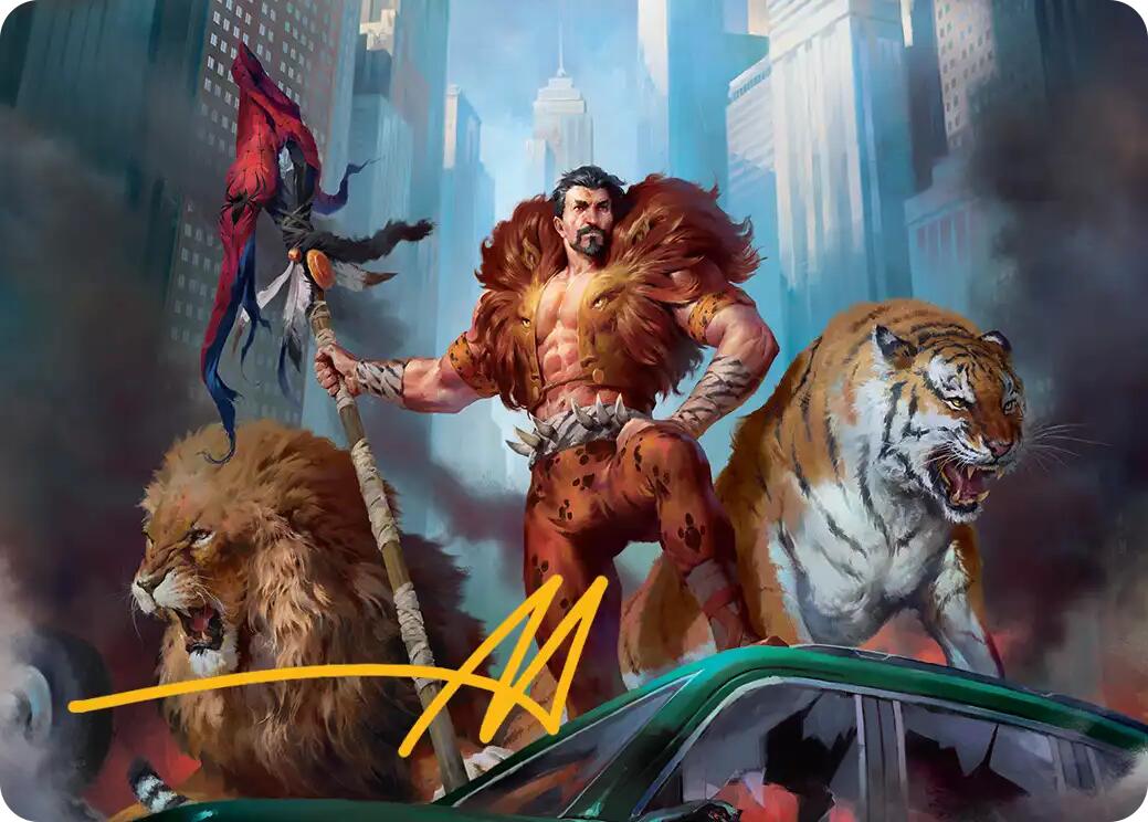 Kraven, Proud Predator Art Card (Gold-Stamped Signature) [Marvel's Spider-Man Art Series] | Anubis Games and Hobby