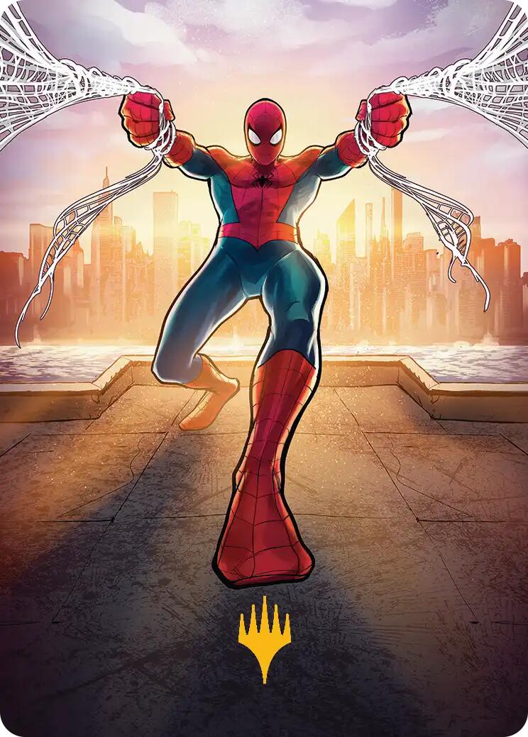 Amazing Spider-Man Art Card (36/54) (Gold-Stamped Planeswalker Symbol) [Marvel's Spider-Man Art Series] | Anubis Games and Hobby