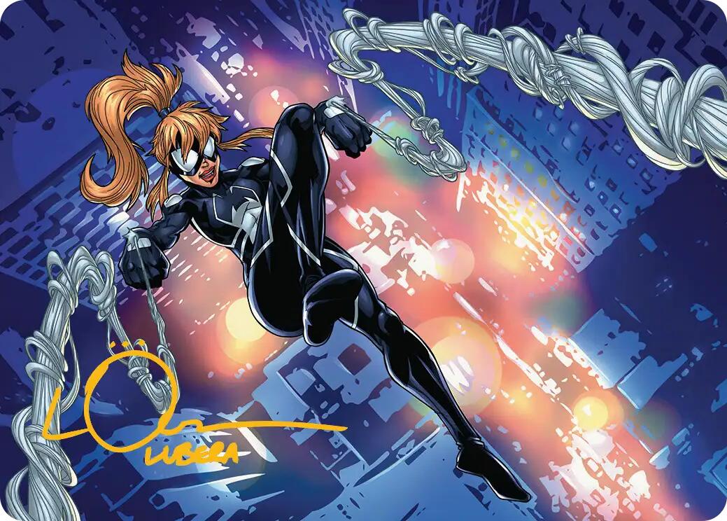 Arana, Heart of the Spider Art Card (Gold-Stamped Signature) [Marvel's Spider-Man Art Series] | Anubis Games and Hobby