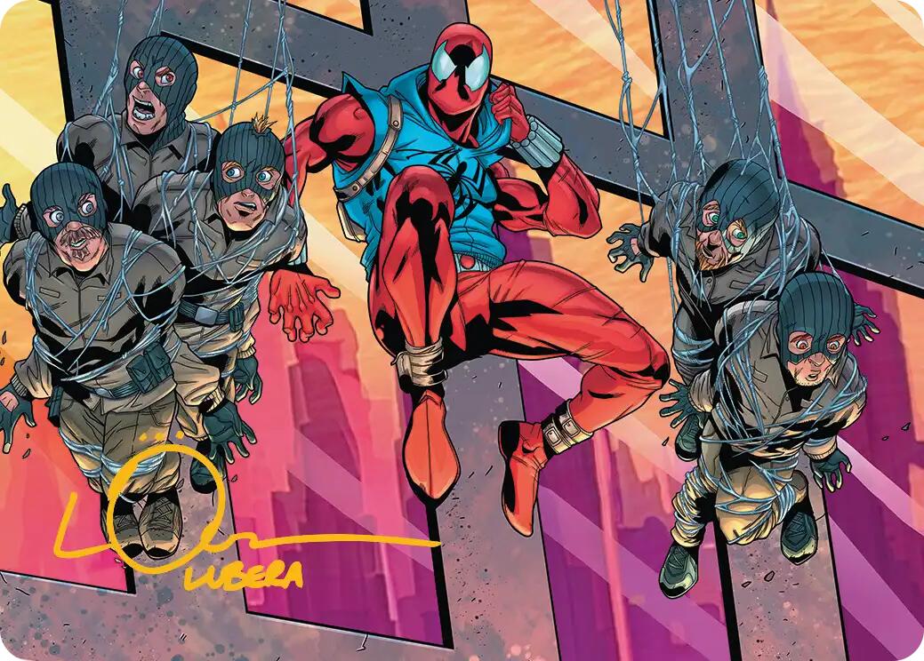 Scarlet Spider, Ben Reilly Art Card (Gold-Stamped Signature) [Marvel's Spider-Man Art Series] | Anubis Games and Hobby
