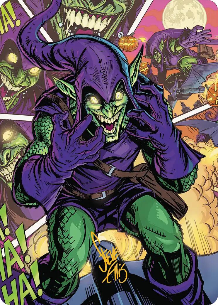 Green Goblin Art Card (49/54) (Gold-Stamped Signature) [Marvel's Spider-Man Art Series] | Anubis Games and Hobby