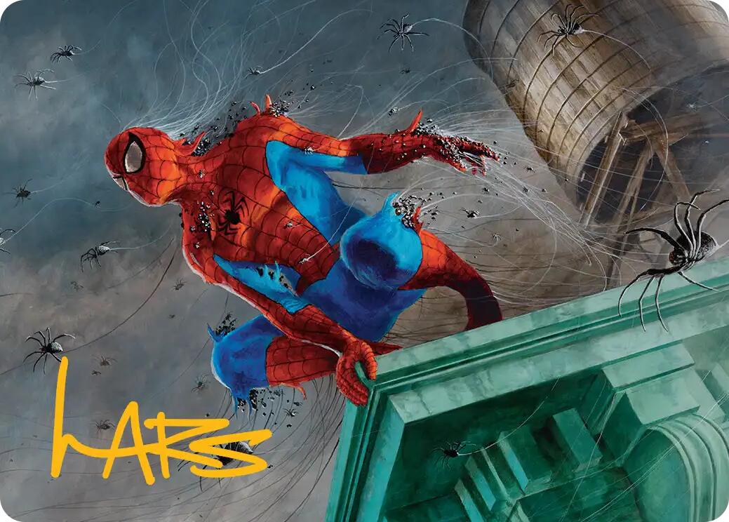Spiders-Man, Heroic Horde Art Card (Gold-Stamped Signature) [Marvel's Spider-Man Art Series] | Anubis Games and Hobby