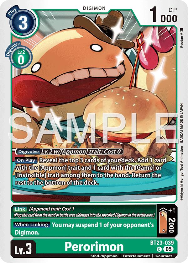 Perorimon [BT23-039] [Hackers' Slumber] | Anubis Games and Hobby