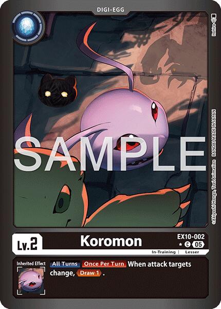 Koromon [EX10-002] (Limited Foil) [Sinister Order] | Anubis Games and Hobby