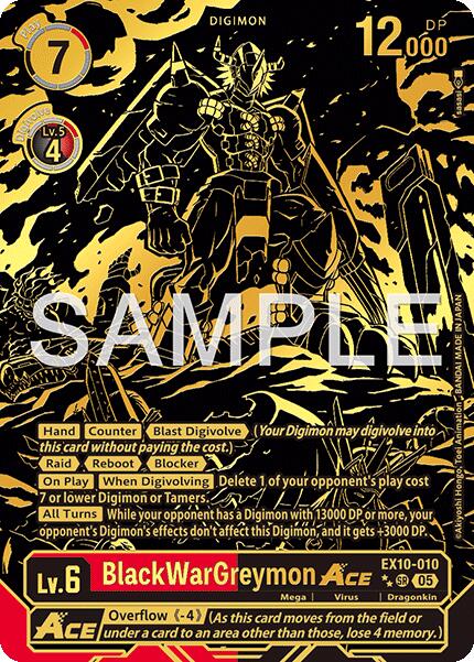 BlackWarGreymon ACE [EX10-010] (Rare Pull) [Sinister Order] | Anubis Games and Hobby