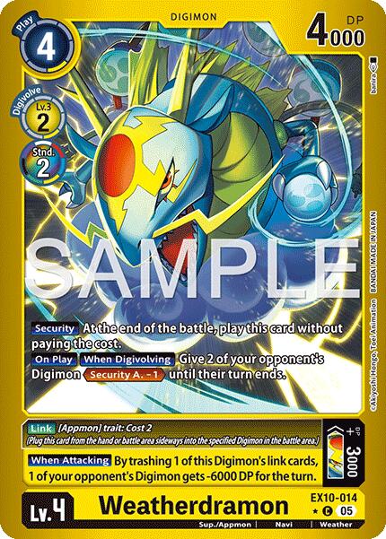 Weatherdramon [EX10-014] (Limited Foil) [Sinister Order] | Anubis Games and Hobby