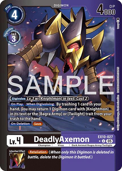 DeadlyAxemon [EX10-027] (Limited Foil) [Sinister Order] | Anubis Games and Hobby