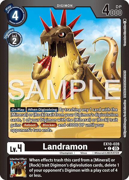 Landramon [EX10-028] (Limited Foil) [Sinister Order] | Anubis Games and Hobby