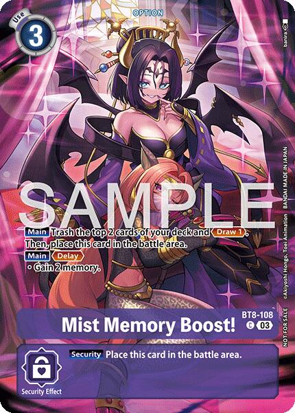 Mist Memory Boost! [BT8-108] (Sinister Order Legend Pack) [Sinister Order] | Anubis Games and Hobby