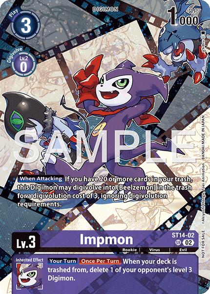Impmon [ST14-02] (Sinister Order Legend Pack) [Starter Deck: Beelzemon Advanced Deck Set] | Anubis Games and Hobby
