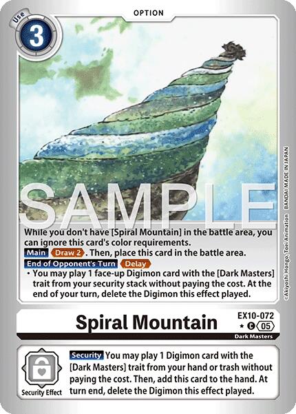 Spiral Mountain [EX10-072] (Limited Foil) [Sinister Order] | Anubis Games and Hobby