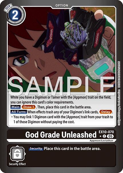 God Grade Unleashed [EX10-070] (Limited Foil) [Sinister Order] | Anubis Games and Hobby