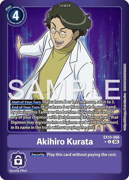 Akihiro Kurata [EX10-066] (Limited Foil) [Sinister Order] | Anubis Games and Hobby