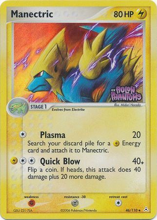 Manectric (46/110) (Stamped) [EX: Holon Phantoms] | Anubis Games and Hobby