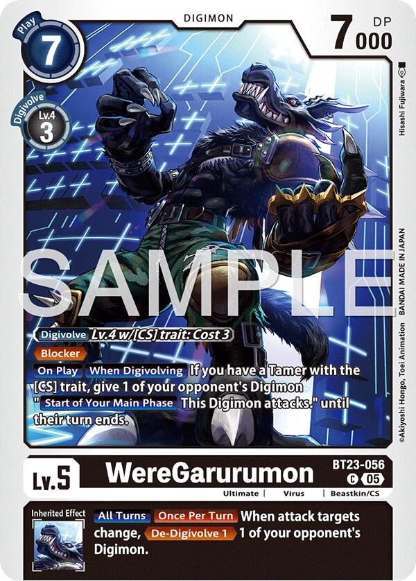 WereGarurumon [BT23-056] [Hackers' Slumber] | Anubis Games and Hobby