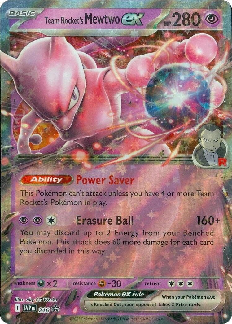 Team Rocket's Mewtwo ex (216) [Scarlet & Violet: Black Star Promos] | Anubis Games and Hobby
