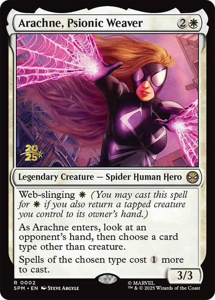 Arachne, Psionic Weaver [Marvel's Spider-Man Prerelease Promos] | Anubis Games and Hobby