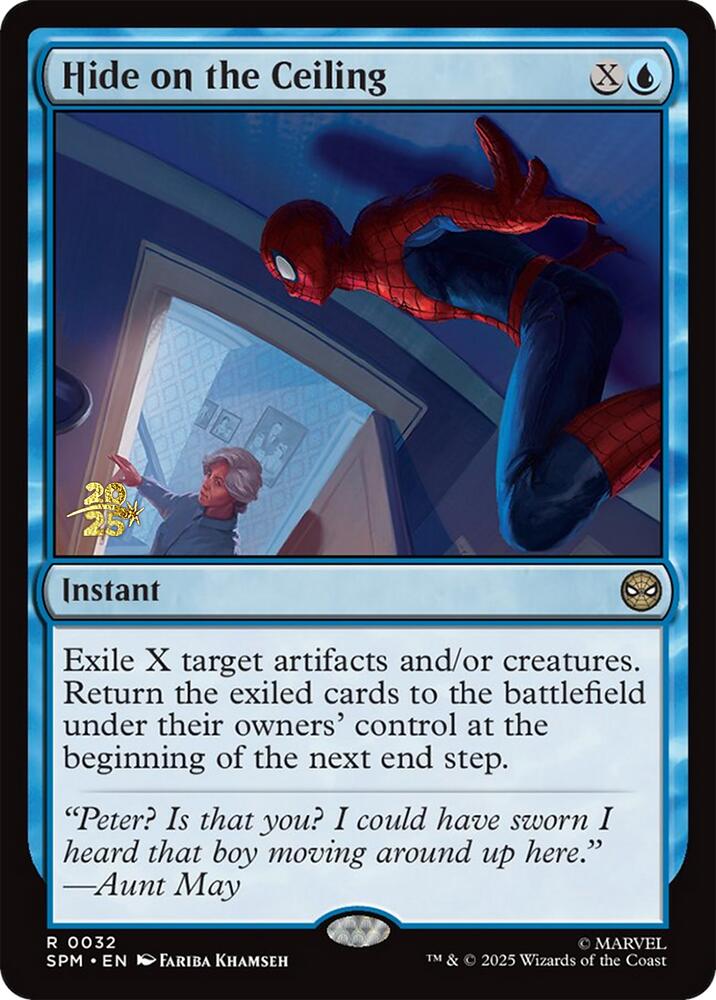 Hide on the Ceiling [Marvel's Spider-Man Prerelease Promos] | Anubis Games and Hobby