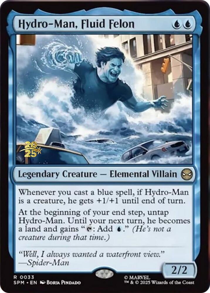 Hydro-Man, Fluid Felon [Marvel's Spider-Man Prerelease Promos] | Anubis Games and Hobby