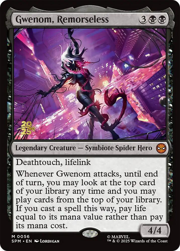 Gwenom, Remorseless [Marvel's Spider-Man Prerelease Promos] | Anubis Games and Hobby