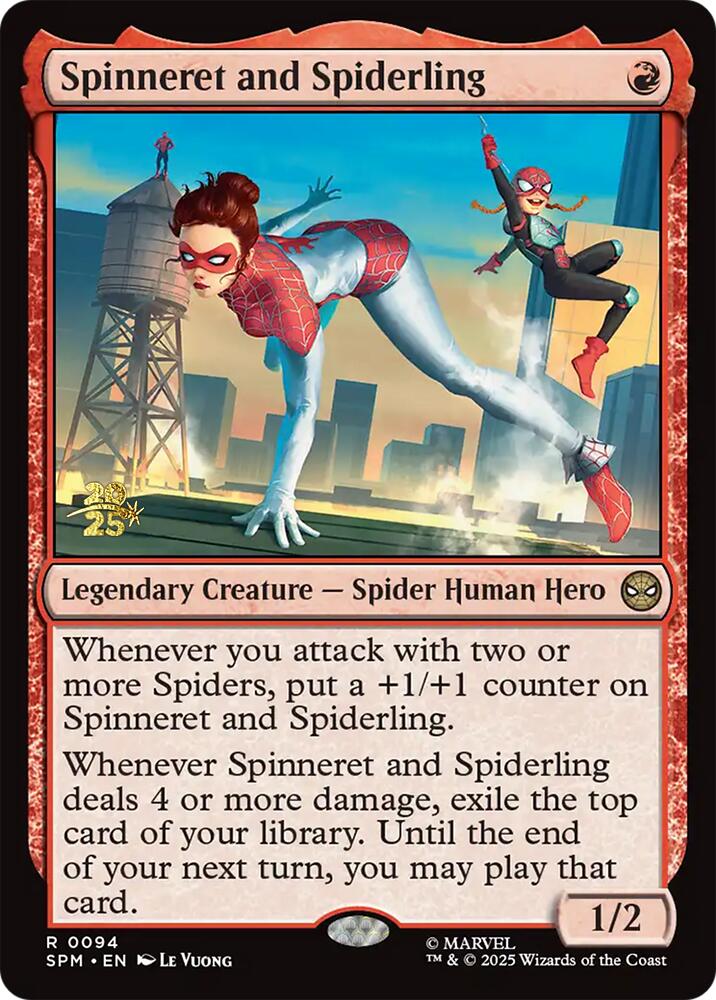 Spinneret and Spiderling [Marvel's Spider-Man Prerelease Promos] | Anubis Games and Hobby
