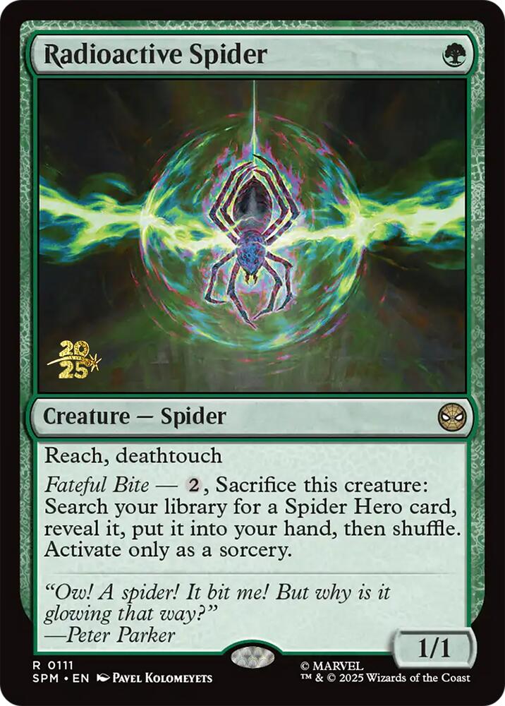 Radioactive Spider [Marvel's Spider-Man Prerelease Promos] | Anubis Games and Hobby
