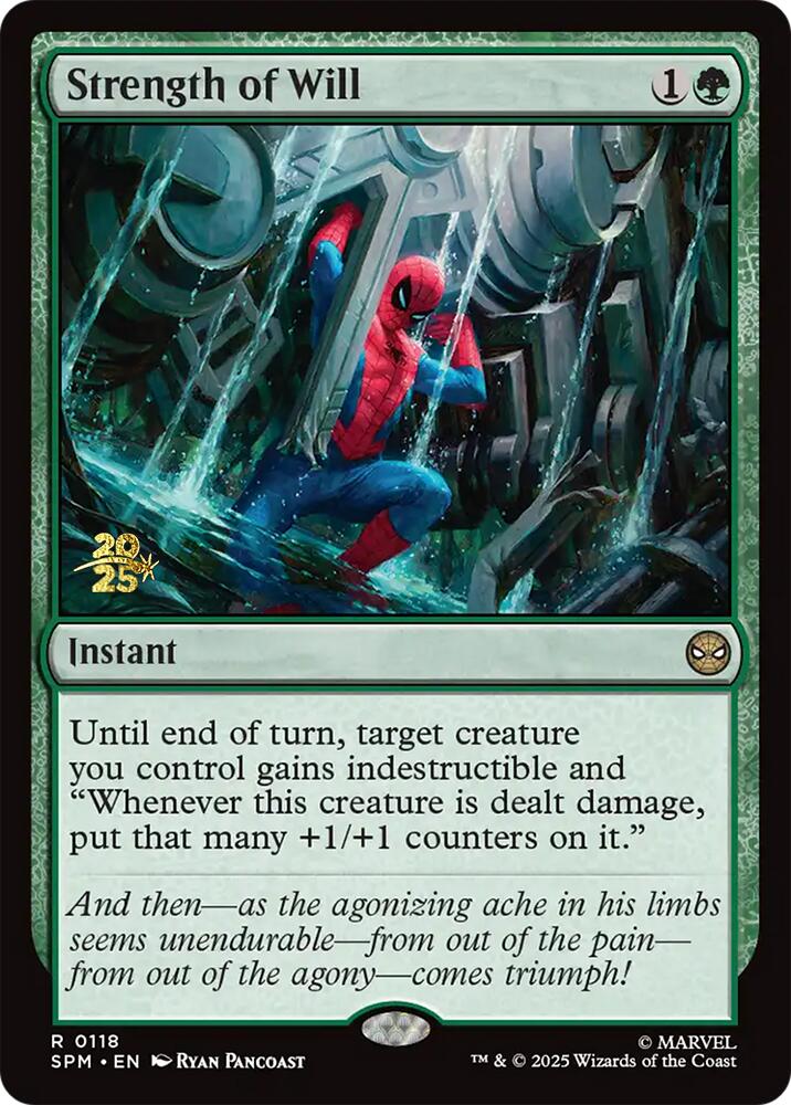 Strength of Will [Marvel's Spider-Man Prerelease Promos] | Anubis Games and Hobby