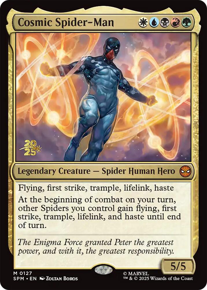 Cosmic Spider-Man [Marvel's Spider-Man Prerelease Promos] | Anubis Games and Hobby