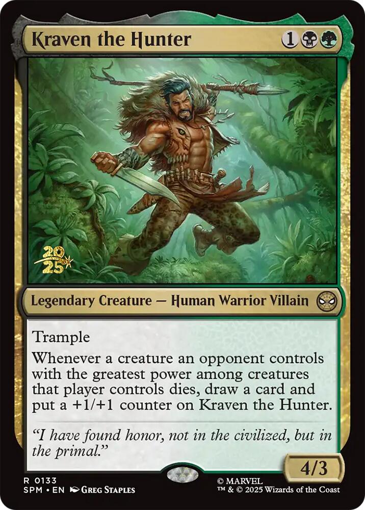 Kraven the Hunter [Marvel's Spider-Man Prerelease Promos] | Anubis Games and Hobby