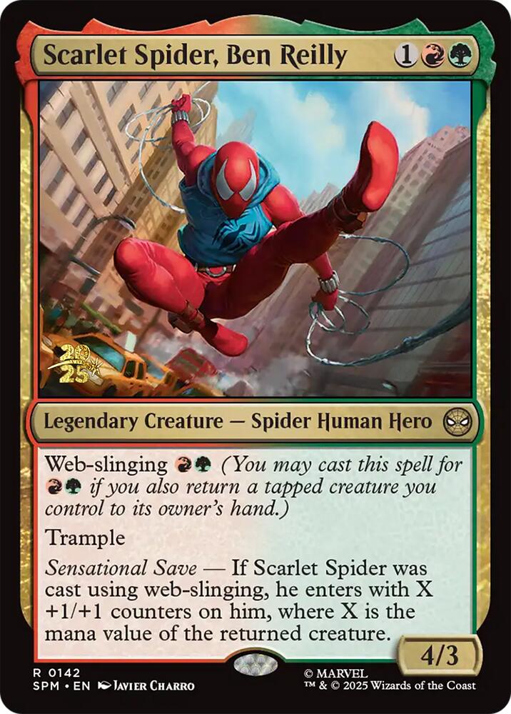 Scarlet Spider, Ben Reilly [Marvel's Spider-Man Prerelease Promos] | Anubis Games and Hobby