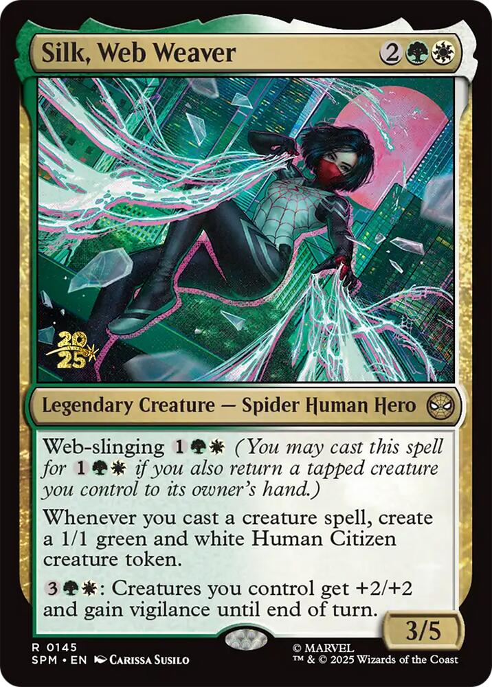 Silk, Web Weaver [Marvel's Spider-Man Prerelease Promos] | Anubis Games and Hobby