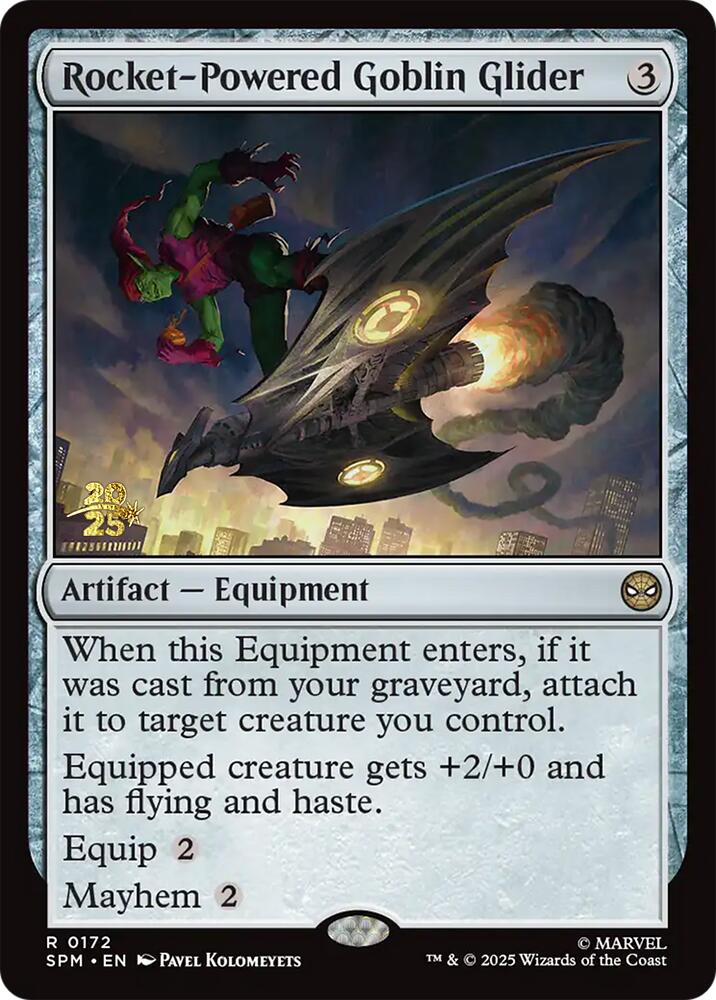 Rocket-Powered Goblin Glider [Marvel's Spider-Man Prerelease Promos] | Anubis Games and Hobby