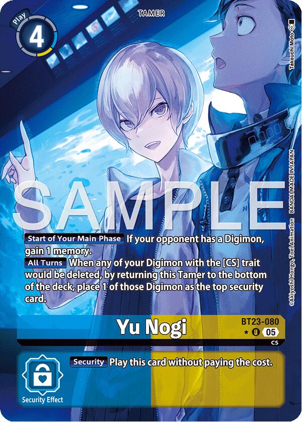 Yu Nogi [BT23-080] (Alternate Art) [Hackers' Slumber] | Anubis Games and Hobby