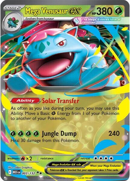 Mega Venusaur ex (003/132) [Mega Evolution: Base Set] | Anubis Games and Hobby