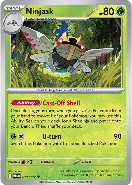 Ninjask (017/132) [Mega Evolution: Base Set] | Anubis Games and Hobby